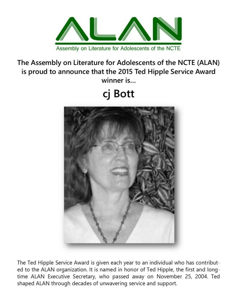 cj Bott, Winner of the 2015 Hipple Award